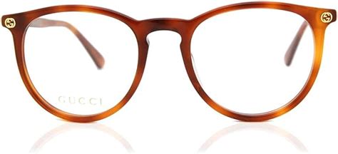 gucci 0027o 001|Gucci GG 0027O 001 Transparent Havana Plastic Round .